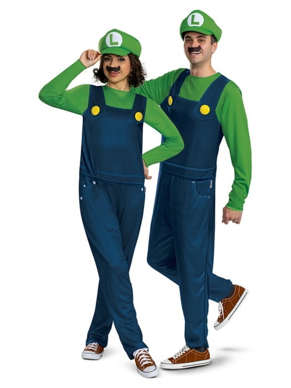 NWT Super Mario Bros. Luigi Classic Adult Costume XL 42-46 Disguise - Picture 2 of 4